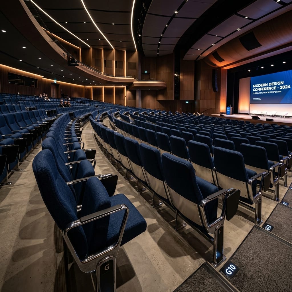 Premium auditorium steel seating for conference halls