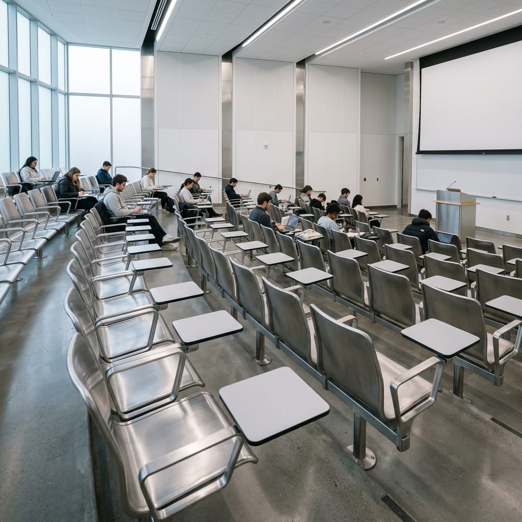 Educational institutional steel furniture for colleges and schools