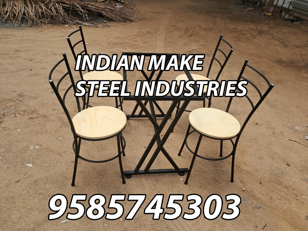 Modern steel dining set by INDIAN MAKE STEEL INDUSTRIES